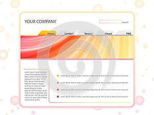 White Website Layout Template