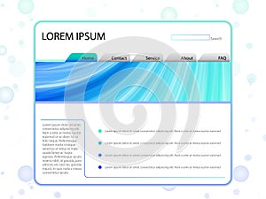 White Website Layout Template