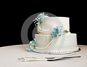 Biely svadobná torta 