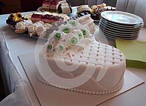 Wedding cake and desserts photo