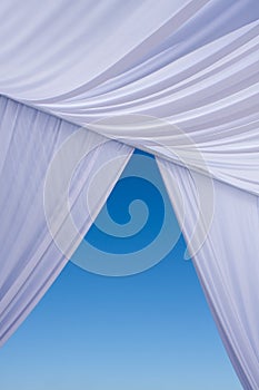 White wedding canopy canvas