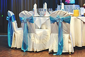White wedding chairs