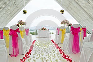 White wedding chapel.