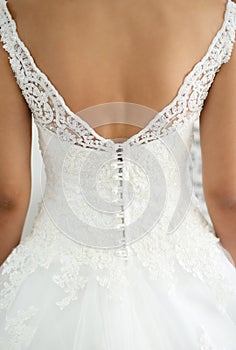 White wedding corset