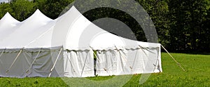 White wedding or events tent