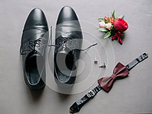 White wedding men`s wedding accessories