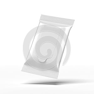 White wet wipes package