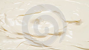 White whipped cream texture