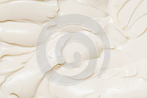 White whipped cream texture