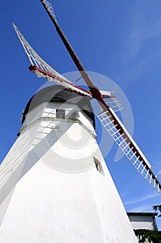 White wind mill