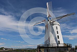 White windmill, Tralee, Ireland.