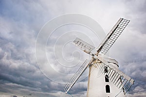Rustic White Windmill in Ireland