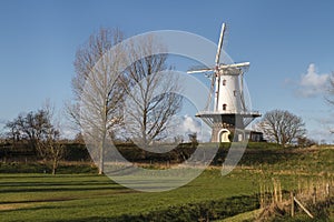 White windmill in Veere