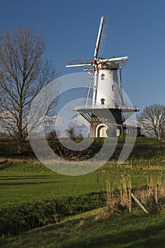 White windmill in Veere