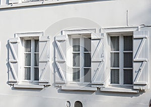 White window on white wall
