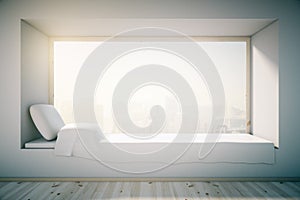 White windowsill bed