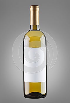 White wine in bottle