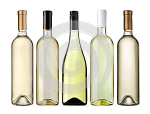 White wine bottles