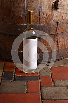 White wine in cellar