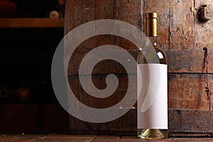 White wine in cellar