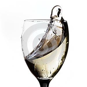 White wine splash