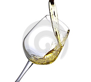 White wine splash