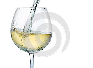 White wine splash