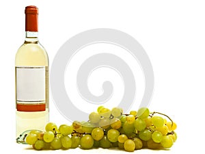 White wine with vine