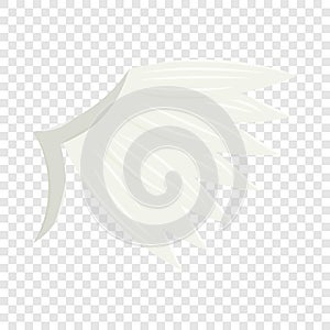 White wing icon, cartoon style