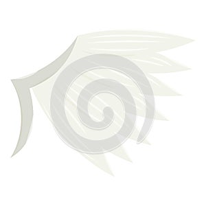 White wing icon, cartoon style