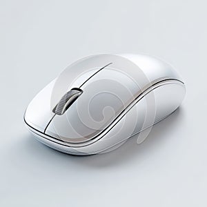 Wireless computer mouse isolated on light background