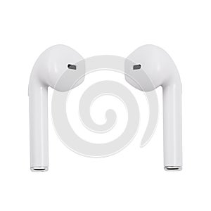 White wireless headset