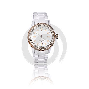 White women wrist watch