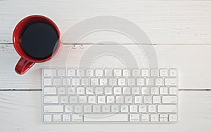 Computer Desk with Wireless Keyboard