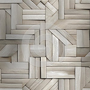 White wood patterned wall background with soft geometry and high detail (tiled)