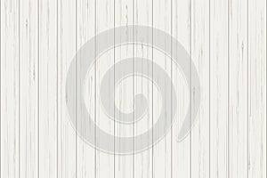 White wood plank texture for background. Vector