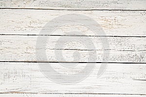 White wood planks background. Place for text