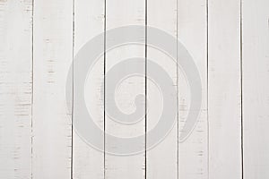 White wooden boards. Top view. Backgrounds and Textures