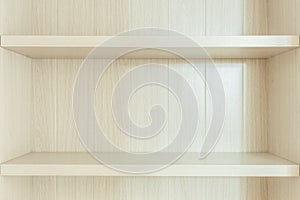 White wooden bookshelf