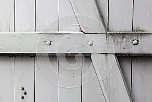 White wooden door