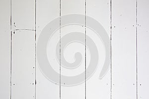 White wooden floorboards. Old floorboard texture background painted white