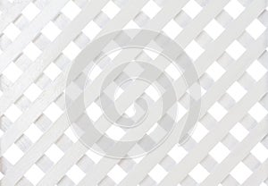White wooden lattice photo