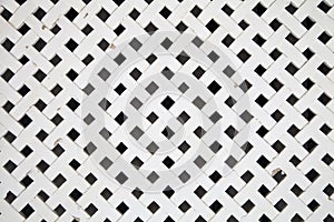 White wooden lattice