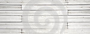 White wooden plank background banner texture