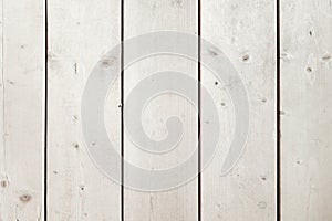 White wooden plank background texture