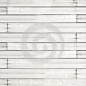 White wooden plank background texture