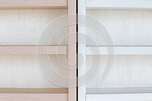 White Wooden Shelf on a Wall in Light Room