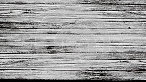 White wooden surface with cracks, horizontal rows of white planks moving upwards on black background. Animation