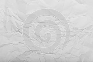 White wrinkled paper, pattern and background photo