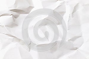 White wrinkled paper texture